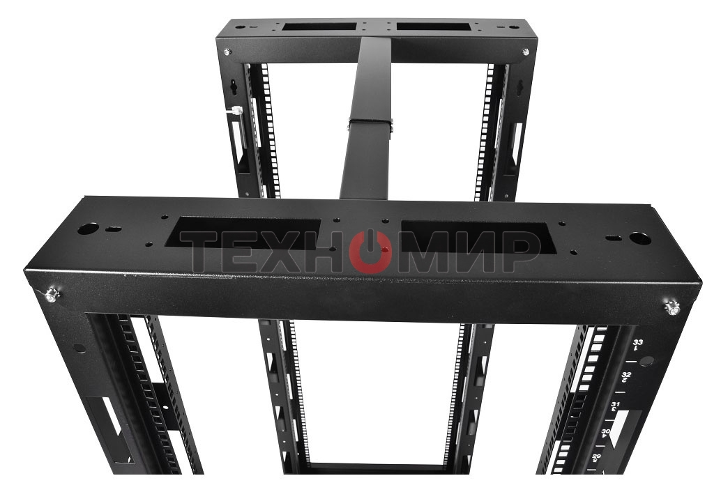 Стойка телекоммуникационная универсальная 42U двухрамная, черный
