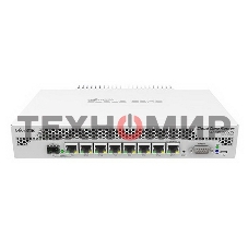 Маршрутизатор Mikrotik CCR1009-7G-1C-PC with Tilera Tile-Gx9 CPU (9-cores, 1Ghz per core), 1Gb RAM, 7xGbit LAN, 1x Combo port (1xGbit LAN or SFP), RouterOS L6, passive cooling desktop enclosure, rackmount ears, PSU