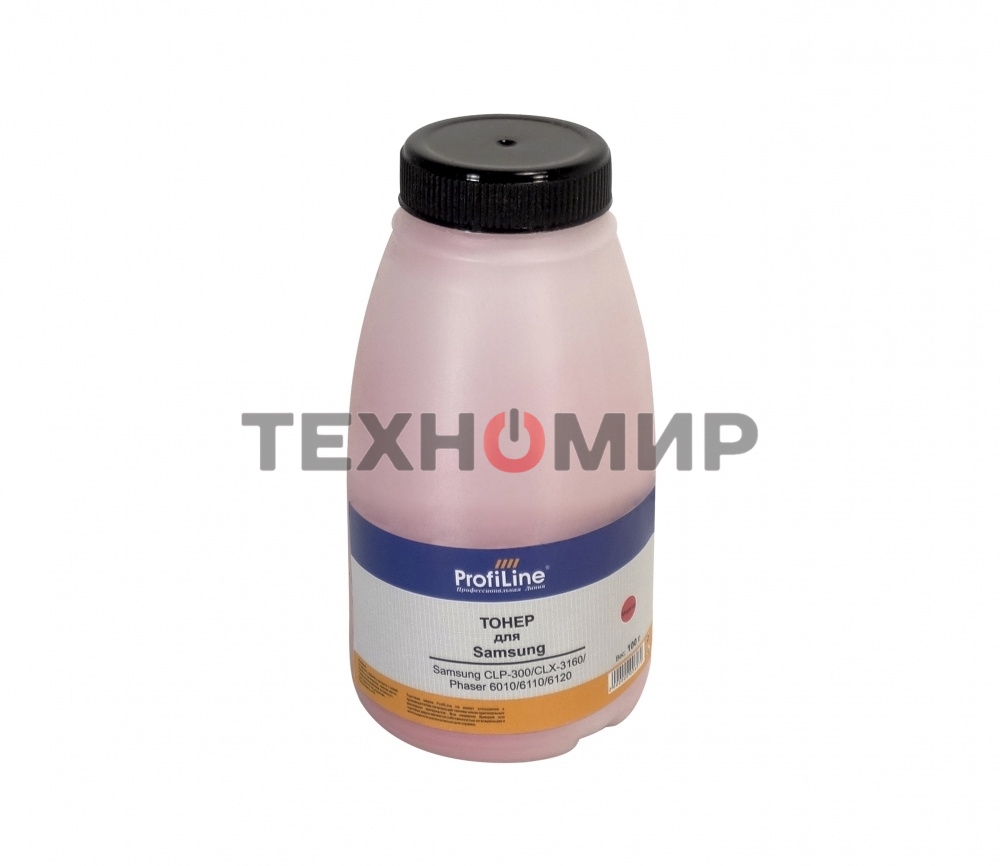 Тонер ProfiLine для принтеров Samsung CLP-300/CLX-3160/Phaser 6010/6110/6120/WC 6000/6015 magenta 100гр Фасовка РФ