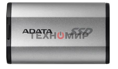 Внешний SSD ADATA SD810, 2TB, USB 3.2 Gen 2x2 Type-C, R/W 2000/2000, серебристый