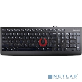 Клавиатура Lenovo 300 USB проводная, USB Type-A, чёрный