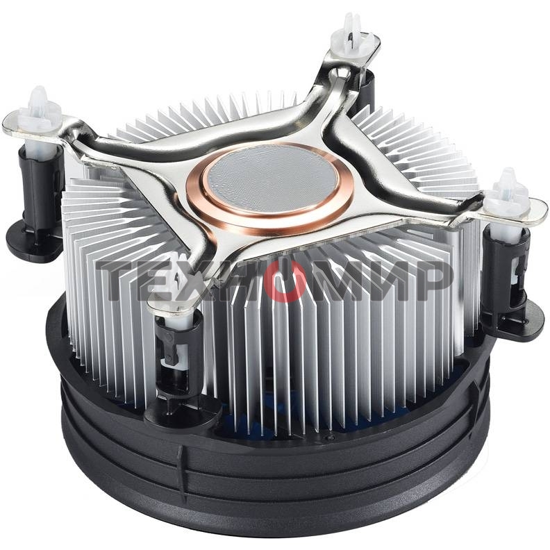 Кулер для процессора DEEPCOOL THETA 31 PWM черный/синий, 92 мм, алюминий/медь, 2400 об/мин, 32.5 дБ, 4 pin, 95 Вт, 60 мм