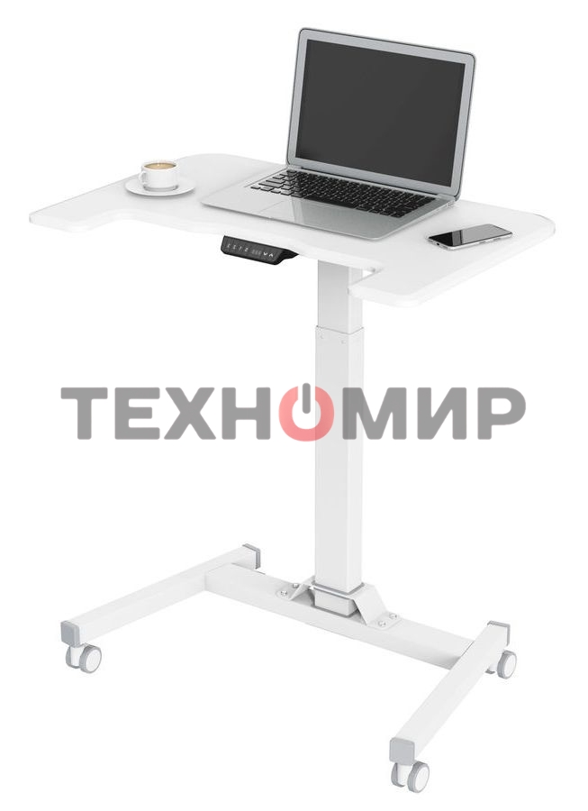 Стол для ноутбука Cactus VM-FDE101 столешница МДФ белый 80x60x123см (CS-FDE101WWT)