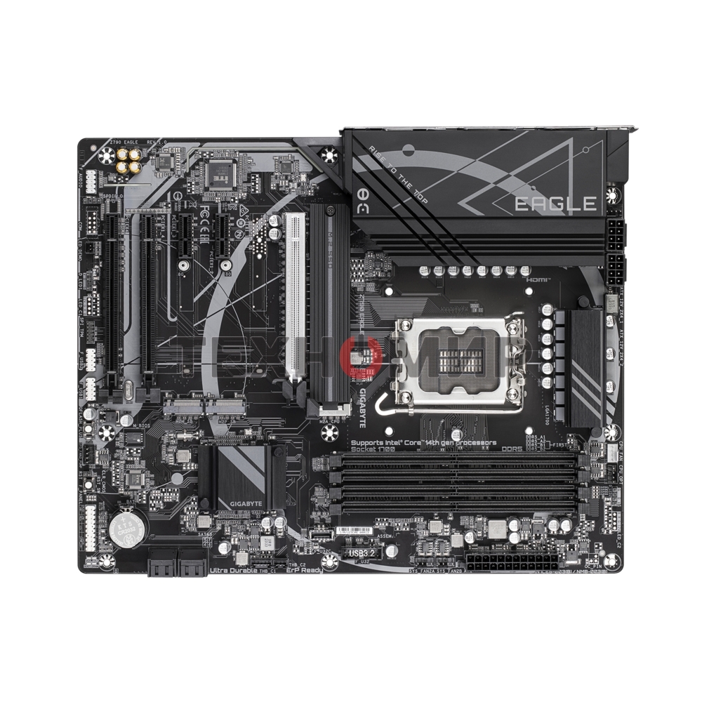 Материнская плата Gigabyte Z790 EAGLE, LGA 1700, Intel Z790, 4xDDR5, 4xSATA, 3xM.2, 1xPCIe 5.0 x16, 1xPCIe 4.0 x4, 1xPCIe 3.0 x1, 1xHDMI, 1xDP, 1x 2.5Gb LAN, 4xUSB-A 3.2 Gen 1, 1xUSB-A 3.2 Gen 2, 2xUSB-A 2.0, 1xUSB-C 3.2 Gen 2, 3x3.5 мм, 7.1, ATX