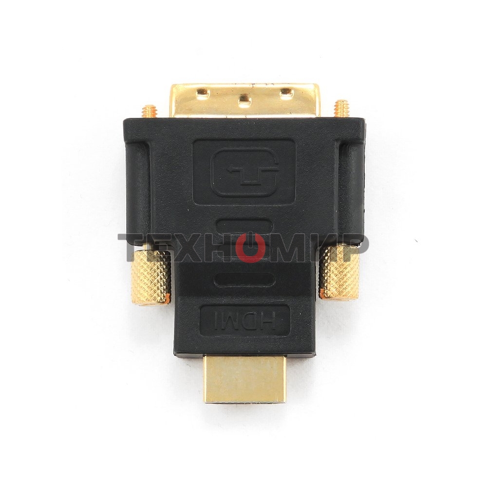 Адаптер (переходник) Gembird HDMI-DVI A-HDMI-DVI-1, 19M/19M, золотые разъемы, пакет
