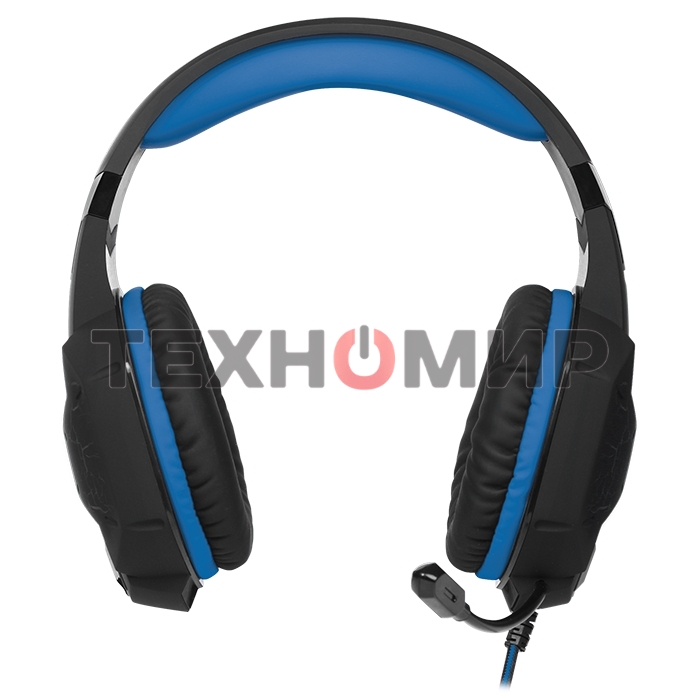 Гарнитура проводная SVEN AP-U980MV, черный-синий (USB, LED, 7.1, 2.2m)