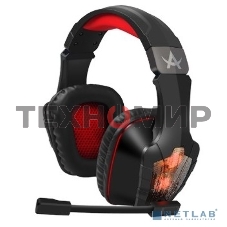 Гарнитура проводная Qumo Arsenal GHS 0016, стереогарнитура, подсветка, USB