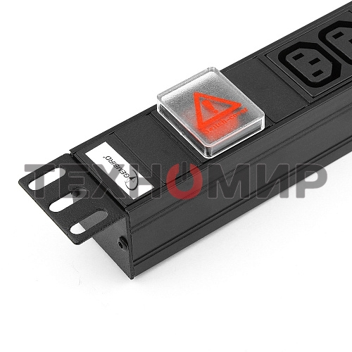 Блок Gembird EHB8-4, 1 вход С14/8 выходов C13, с защитой для 19