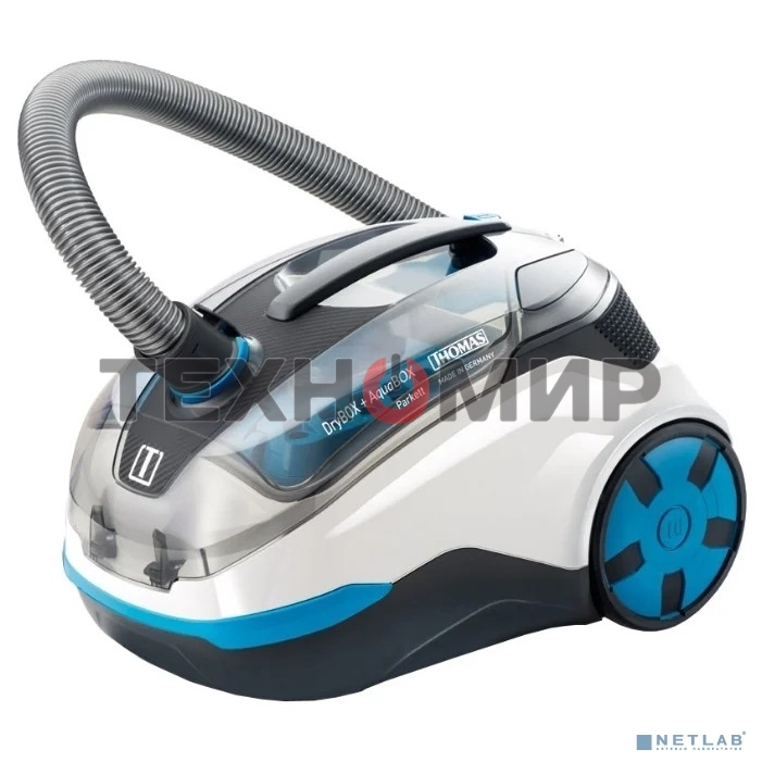 Пылесос Thomas DryBOX+AquaBOX Parkett белый/синий, 325/1700Вт, уборка сухая, пылесборник контейнер 2.6 л