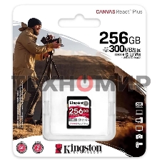 Флеш карта SDXC 256Gb Class10 Kingston SDR2/256Gb Canvas React Plus w/o adapter