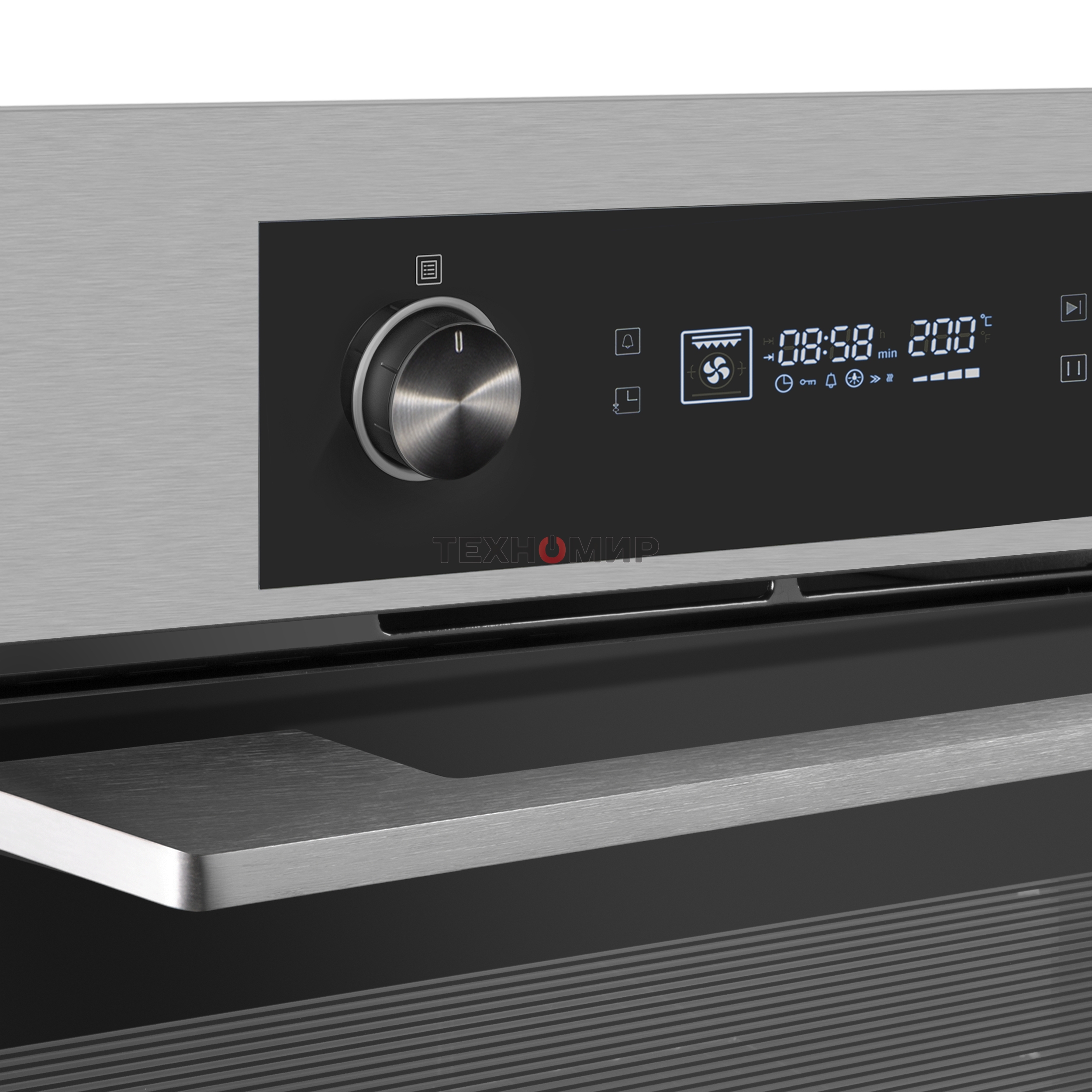 Шкаф духовой электрический Maunfeld AEOH60102S, 60л, дверца с 3 стеклами, нержавеющая сталь