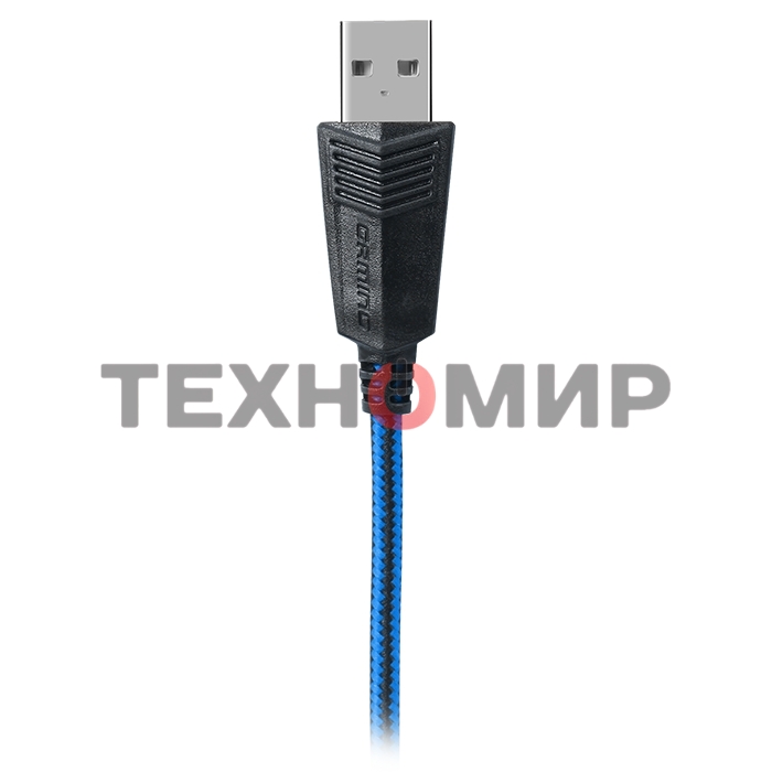 Гарнитура проводная SVEN AP-U980MV, черный-синий (USB, LED, 7.1, 2.2m)