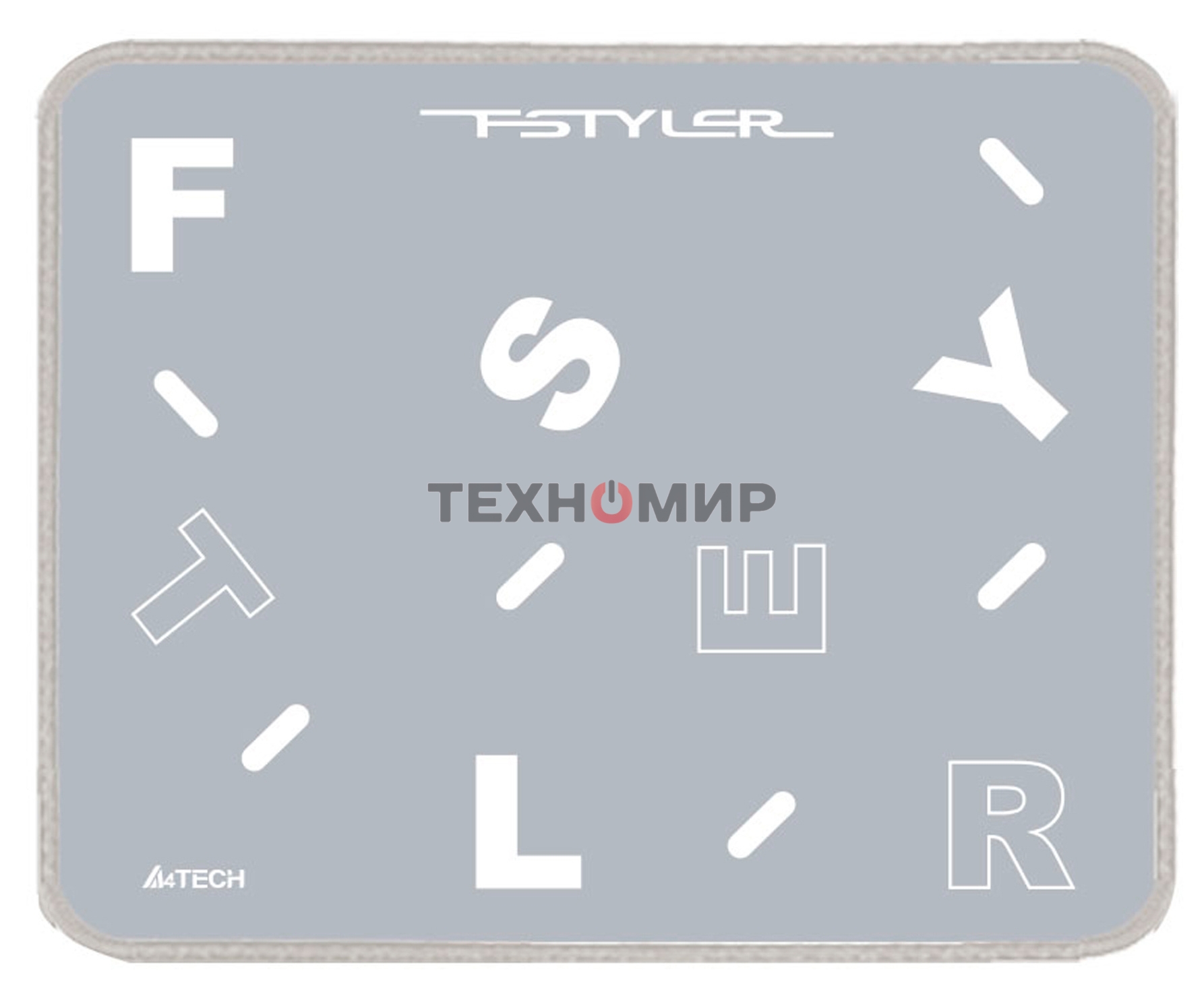 Коврик для мыши A4Tech FStyler FP25 серый/белый 250x200x2мм