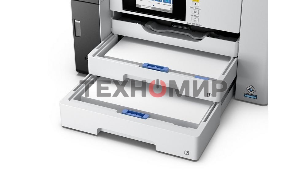 МФУ струйное EPSON M15180 (C11CJ41408), A3+, ч/б, печ. до 25 стр/мин., скан. до 26 стр/мин., 4800 x 1200 dpi (печать) 1200x1200dpi, USB, RJ-45, Wi-Fi, Air Print