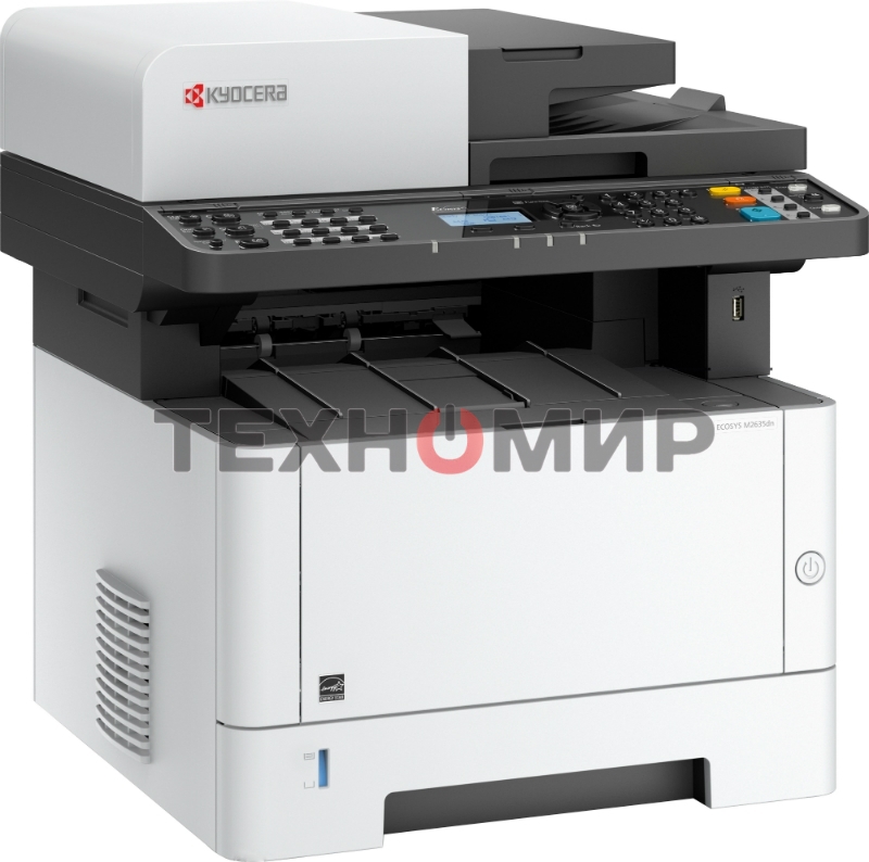 МФУ лазерное Kyocera Ecosys M2635DN (1102S13NL0), A4, ч/б, печ. до 35 стр/мин., скан. до 40 стр/мин. (ч/б) 23 стр/мин. (цвет), 1200 x 1200 dpi (печать) 600x600dpi (скан.), USB, RJ-45