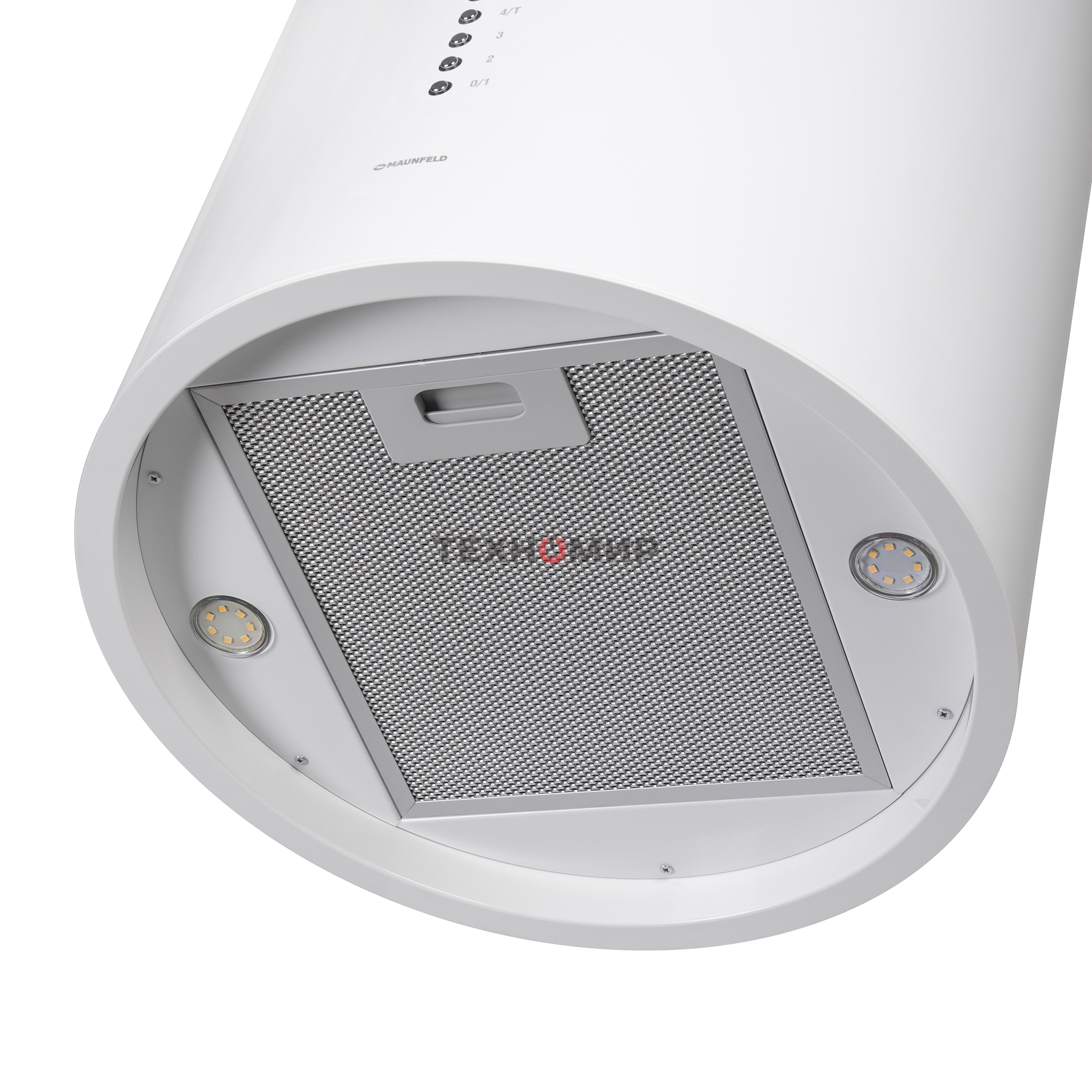 Вытяжка островная Maunfeld Lee Isla 39 белый, 38 см, 1000 куб. м/ч, 52 дБ