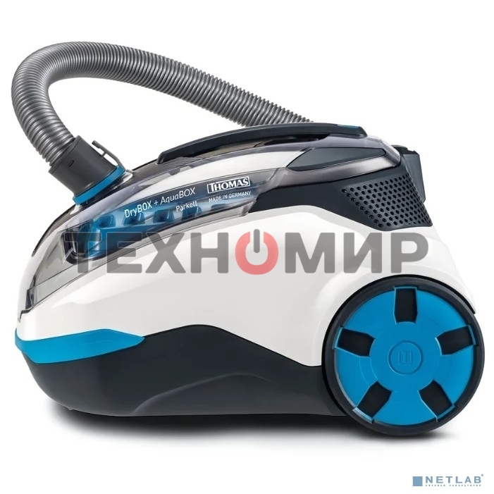 Пылесос Thomas DryBOX+AquaBOX Parkett белый/синий, 325/1700Вт, уборка сухая, пылесборник контейнер 2.6 л