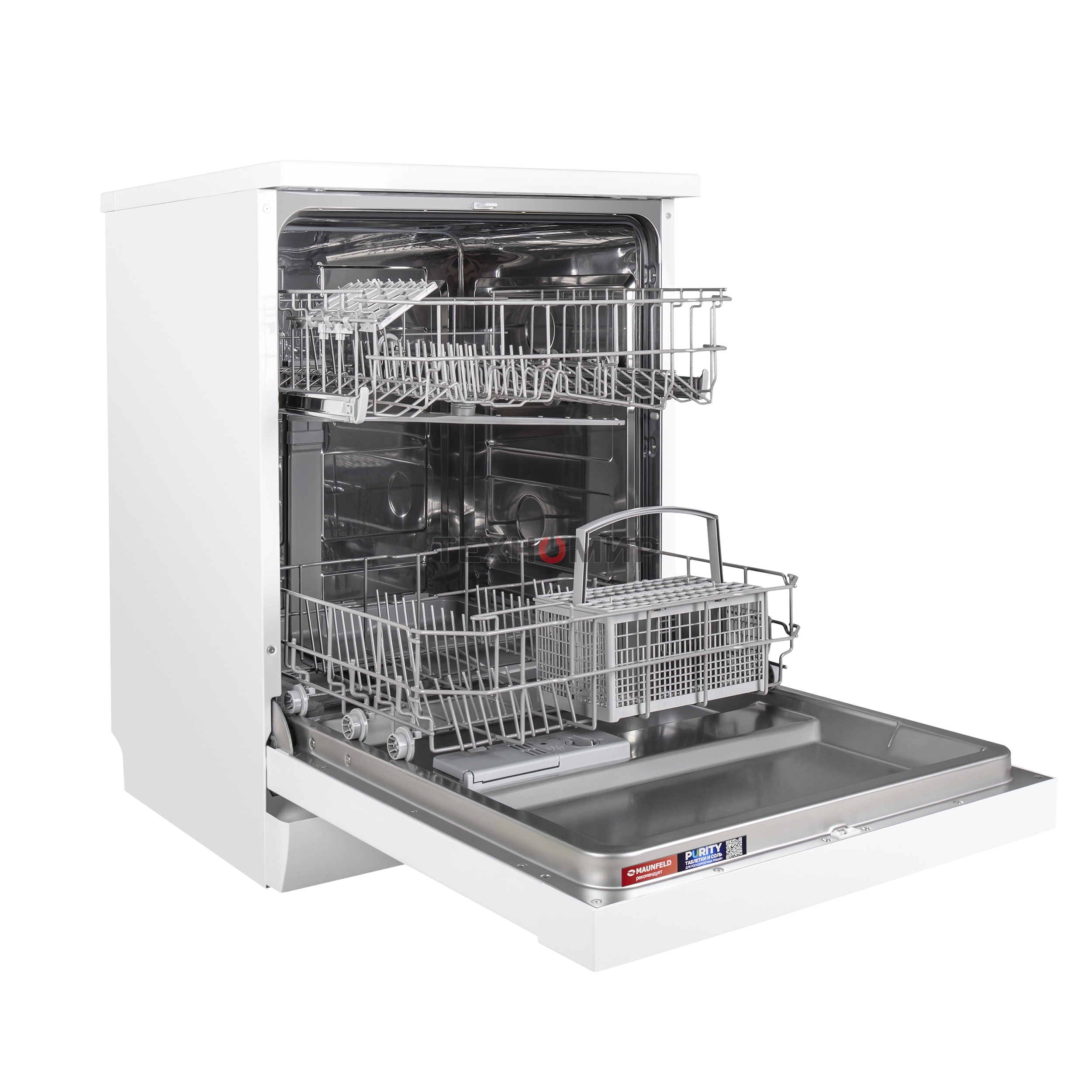 Посудомоечная машина Maunfeld MWF60121W, белый, 59.8 см, 12 компл., 47 дБ, класс A++