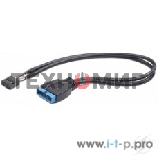 Кабель Cablexpert Внутренний USB2 - USB3 кабель, 9pin/19pin, 0.3m (CC-U3U2-01)