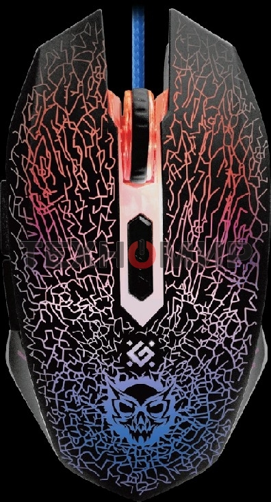 Мышь проводная Defender Shock GM-110L черный, 3200 dpi, USB, кнопки - 6