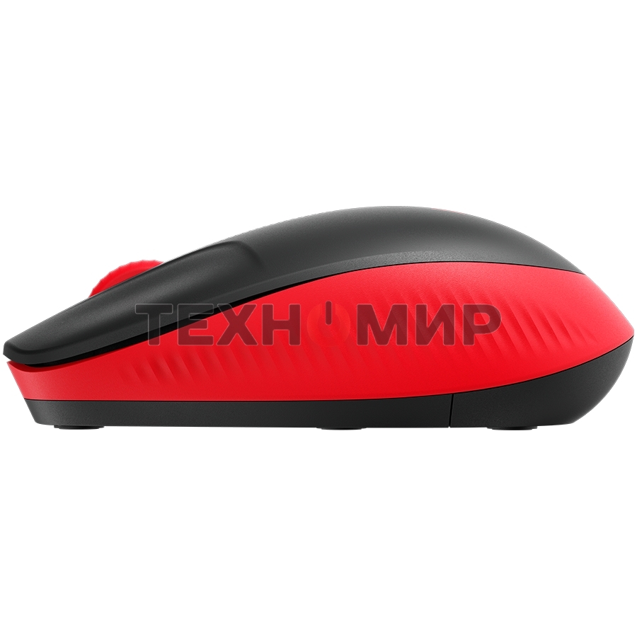 Мышь беспроводная Logitech M190 черный/красный, 1000 dpi, радиоканал, USB, кнопки - 3