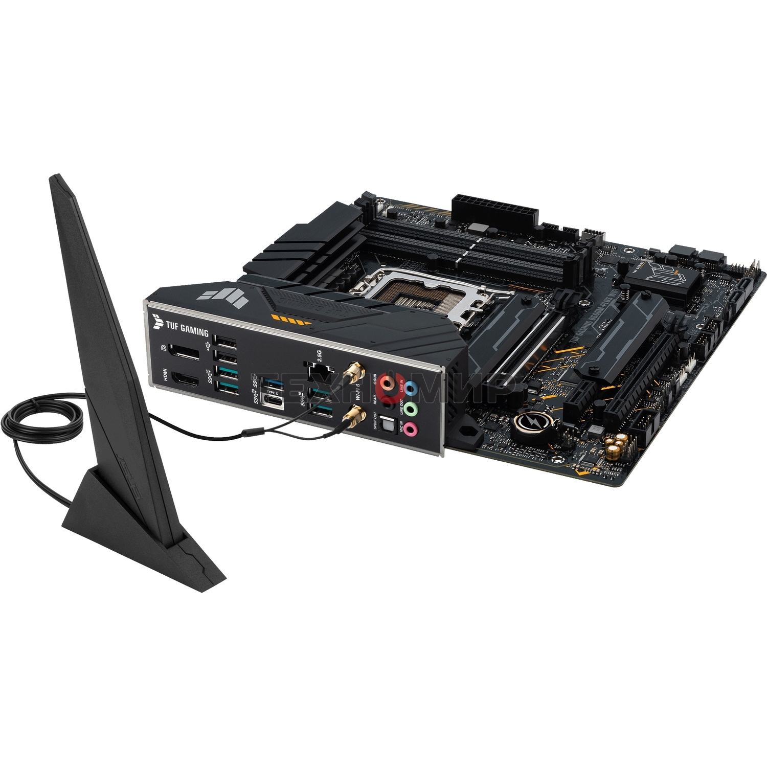 Материнская плата ASUS TUF GAMING B660M-PLUS WIFI, LGA 1700, Intel B660, 4xDDR5, 4xSATA, 2xM.2, 1xPCIe 5.0 x16, 1xPCIe 3.0 x4, 1xPCIe x1, 1xDP, 1xHDMI, 1x 2.5Gb LAN, 4xUSB-A 3.2 Gen 2, 1xUSB-A 3.2 Gen 1, 2xUSB 2.0, 1xUSB-C 3.2 Gen 2x2, 5x3.5 мм, 7.1, mATX