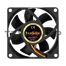 Вентилятор для корпуса ExeGate EX07025S3P черный, 70 мм, 3500 об/мин, 35.5 дБ, 3 pin