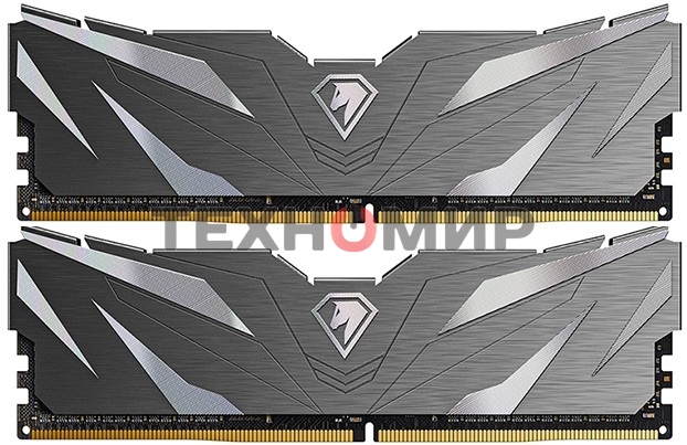 Оперативная память NETAC, DDR4, 16GB (2x8GB), 3200MHz, CL16, DIMM, с радиаторами, черный