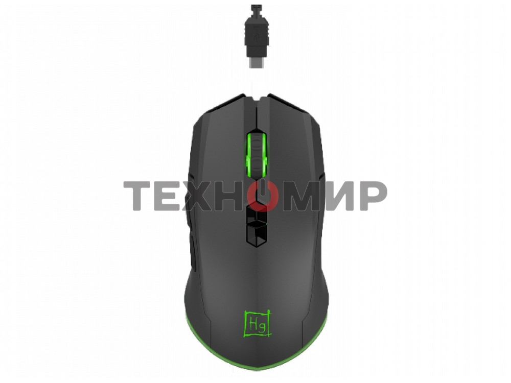 Мышь беспроводная Harper Gaming Spigot WGM-01 черный, 4000 dpi, радиоканал, USB, кнопки - 7