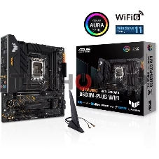 Материнская плата ASUS TUF GAMING B660M-PLUS WIFI, LGA 1700, Intel B660, 4xDDR5, 4xSATA, 2xM.2, 1xPCIe 5.0 x16, 1xPCIe 3.0 x4, 1xPCIe x1, 1xDP, 1xHDMI, 1x 2.5Gb LAN, 4xUSB-A 3.2 Gen 2, 1xUSB-A 3.2 Gen 1, 2xUSB 2.0, 1xUSB-C 3.2 Gen 2x2, 5x3.5 мм, 7.1, mATX