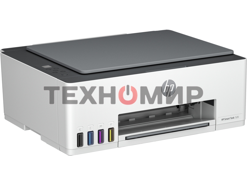 МФУ струйный HP Smart Tank 520 (1F3W2A), A4, цветной, печ. до 12 стр/мин. (ч/б) до 5 стр/мин. (цвет), 1200 x 1200 dpi, USB