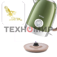 Чайник электрический Kitfort KT-6110 1.7л. 2200Вт зеленый (корпус: нержавеющая сталь)