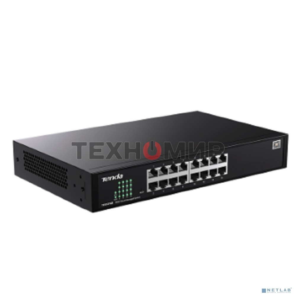 Коммутатор облачный управляемый Tenda TEG2216D 16x1 Гбит/с, металлический корпус