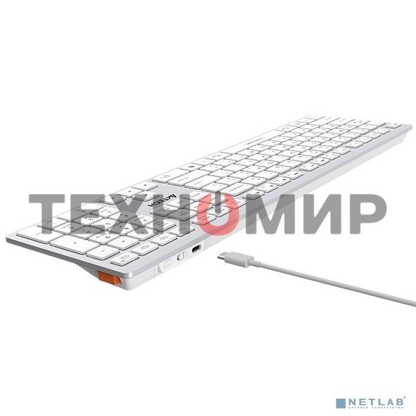 Клавиатура беспроводная A4Tech Fstyler FBX50C, USB, Bluetooth/Радиоканал, белый