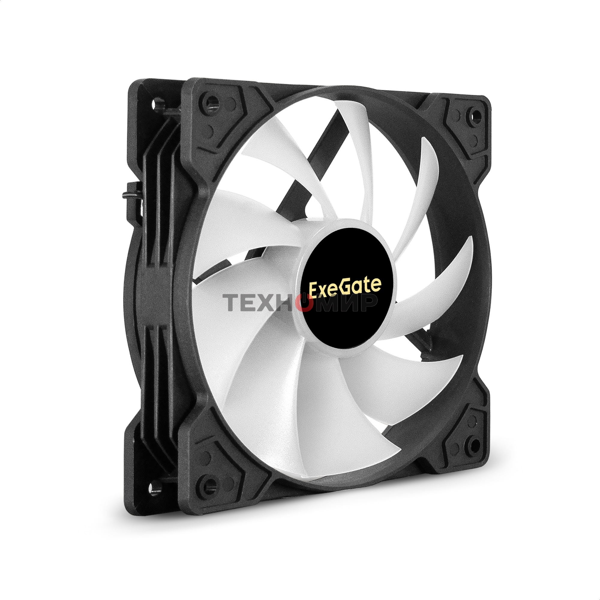 Вентилятор для корпуса ExeGate EX12025H6PMY-PWM.ARGb черный, 120 мм, 1200 об/мин, 33 дБ, 6 pin