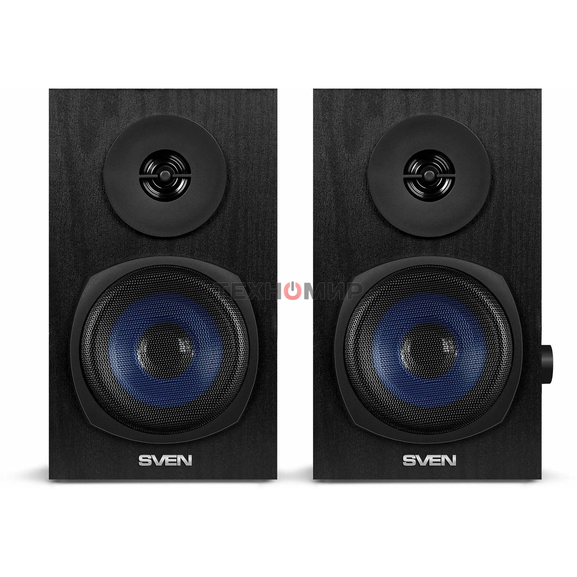 Акустическая система 2.0 SVEN SPS-576 черные (2x4W, Bluetooth, дерево)