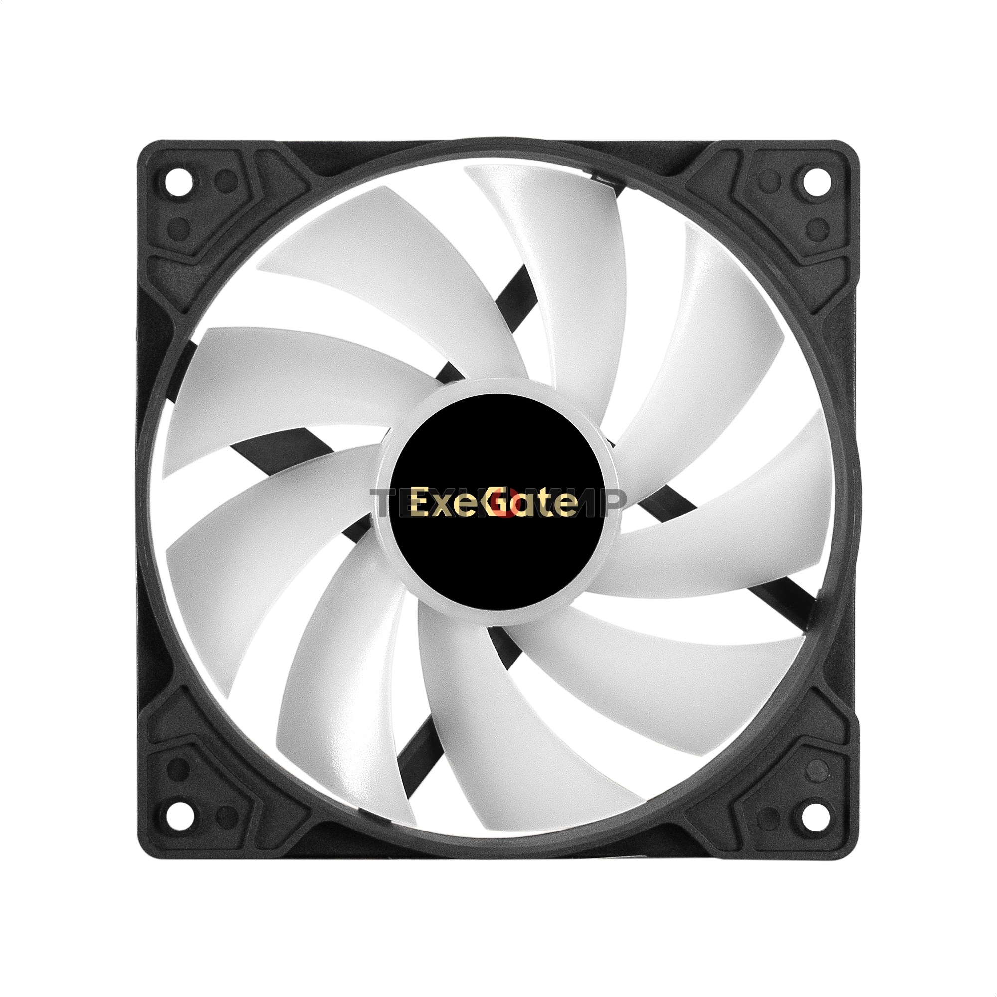 Вентилятор для корпуса ExeGate EX12025H6PMY-PWM.ARGb черный, 120 мм, 1200 об/мин, 33 дБ, 6 pin