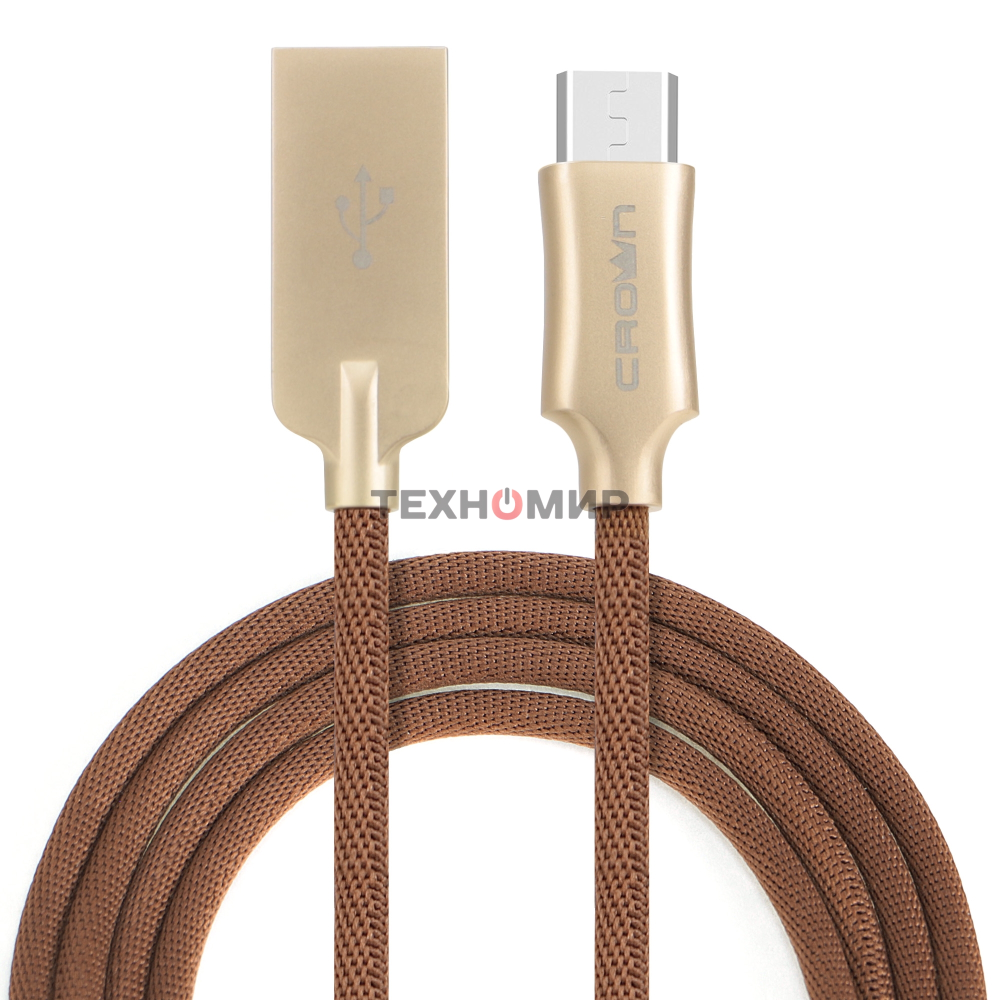 Кабель Crown USB - microUSB CMCU-3132M brown