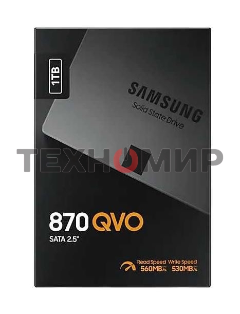 Накопитель SSD Samsung 870 QVO, 1Tb, SATA III, 2.5