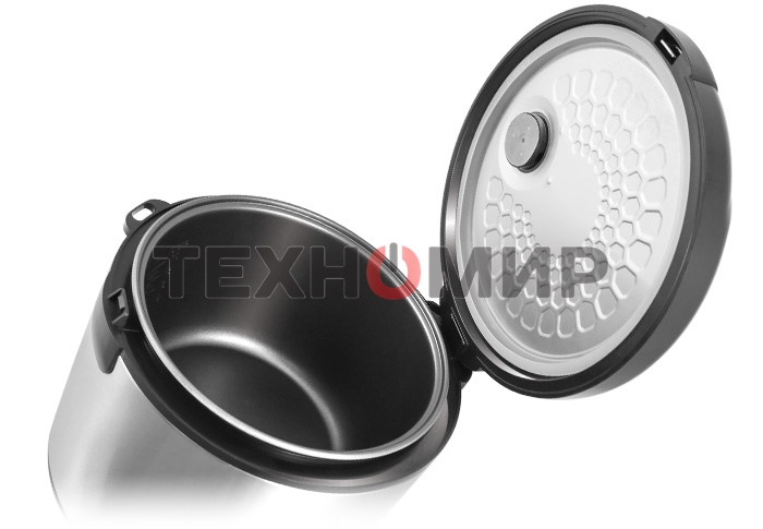 Мультиварка Centek CT-1490 (сталь)скороварка,1000Вт; 5.0л, 8 программ, ненагр крышка, а/п покр(4)