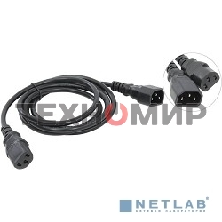 Кабель VCOM CE001-CU0.75-1.8 Кабель монитор - компьютер 220V (UPS -> устройство) VCOM VDE 3Gx0.75мм (CE001-CU)1.8м