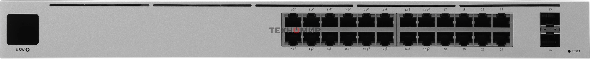 Коммутатор Ubiquiti USW-24-POE 24PORT 1000M 2SFP POE