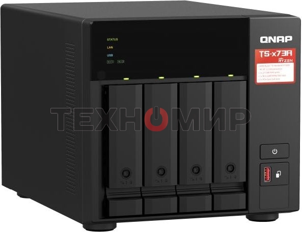Сетевое хранилище NAS Qnap TS-473A-8G 4-bay Ryzen V1500B