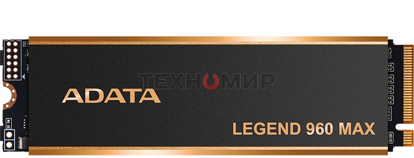 Накопитель SSD ADATA LEGEND 960 MAX, 2Tb, PCIe 4.0 x4, M.2 2280, NVMe, R/W 7400/6800, с радиатором
