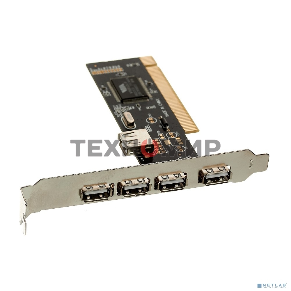 Контроллер ExeGate EXE-352 PCI, 4хUSB 2.0 ext + 1хUSB 2.0 int (OEM) EX281227RUS
