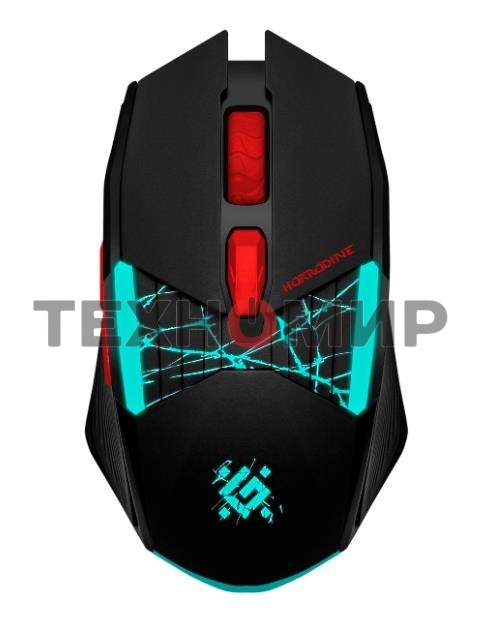 Мышь беспроводная Defender Horrodine GM-237 черный, 3200 dpi, радиоканал, USB, кнопки - 6