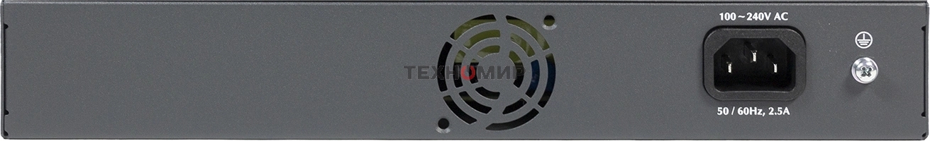 Коммутатор Managed L2 Switch 8x1000Base-T PoE, 2x1000Base-X SFP, PoE Budget 135W, RJ45 Console, 19