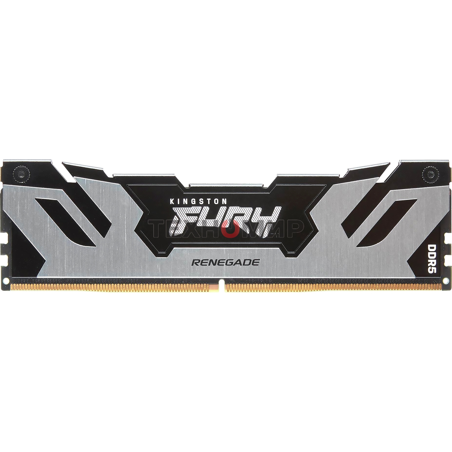Оперативная память Kingston Fury Renegade, DDR5, 32Gb (1x32GB), 6400MHz, CL32, DIMM, радиатор, серебристый/черный