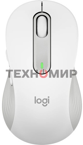 Мышь беспроводная Logitech Signature M650 L белый, 4000 dpi, радиоканал, Bluetooth, USB, кнопки - 5