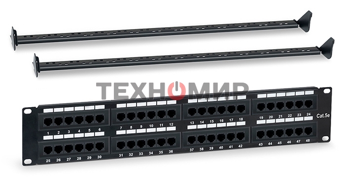 Патч-панель Hyperline WRLine WR-PL-48-C5E-D 19